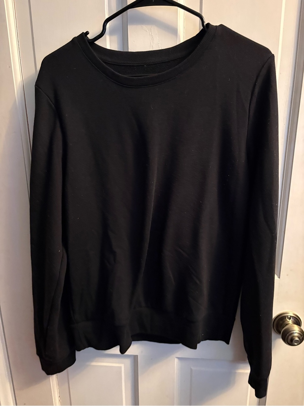 Classic Black Crewneck Women's Sweatshirt